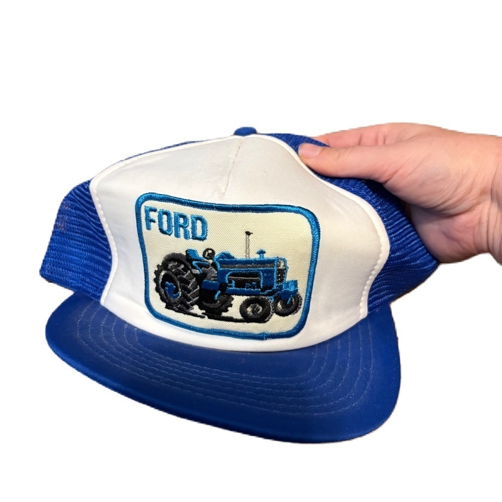 Vintage Ford Tractor Patch Mesh SnapBack Hat